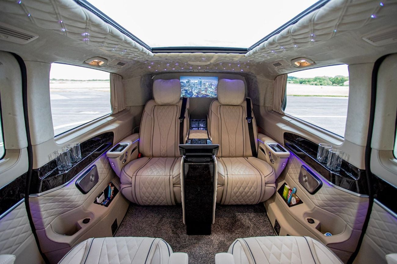 Mercedes Benz V300 AVANTGARDE Senzati® Jet Class® Oryx Edition® — Bespoke 6-Seat Silk Beige Leather | Mercedes-Benz Strategic Part