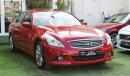 Infiniti G25 Model 2012 red color Gulf number one leather alloy wheels sensors without accidents in excellent con