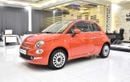 Fiat 500 EXCELLENT DEAL for our Fiat 500 Dolcevita ( 2024 Model ) in Orange Color GCC Specs