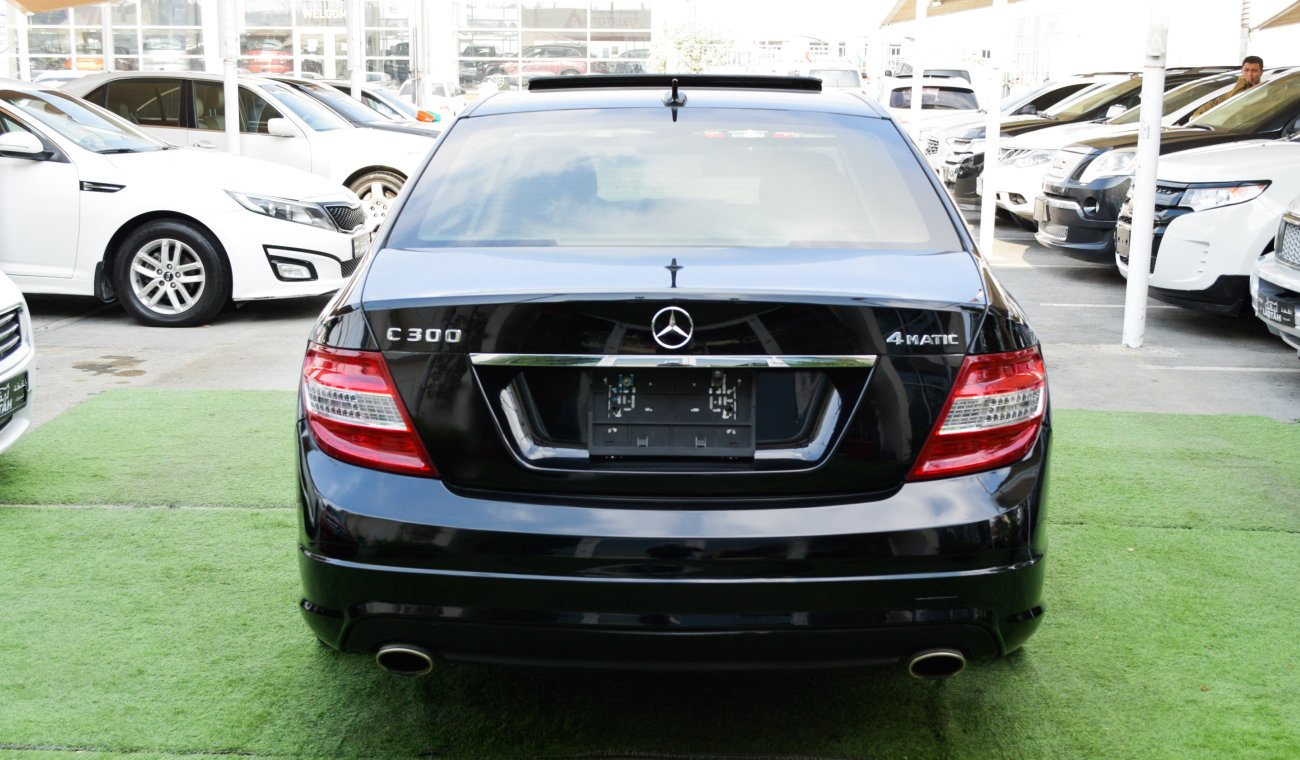 Mercedes-Benz C 300 Imported model 2011, black color, leather slot, sensor wheels, in excellent condition