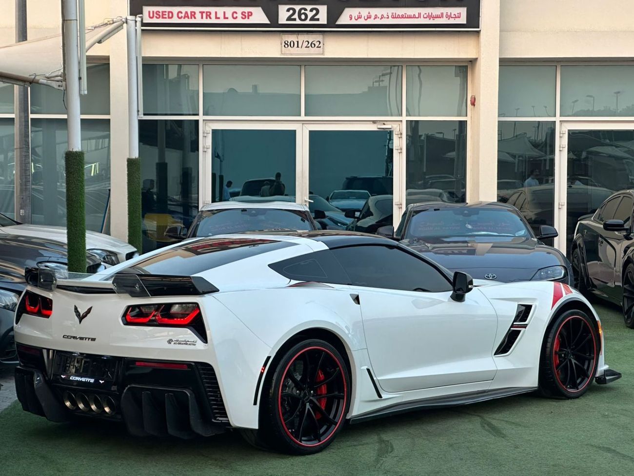 شيفروليه كورفت شيفورليه كورفت C751 جراند سبورت خليجي 2017 فل ابشن صبغ وكاله تشييكات وكاله