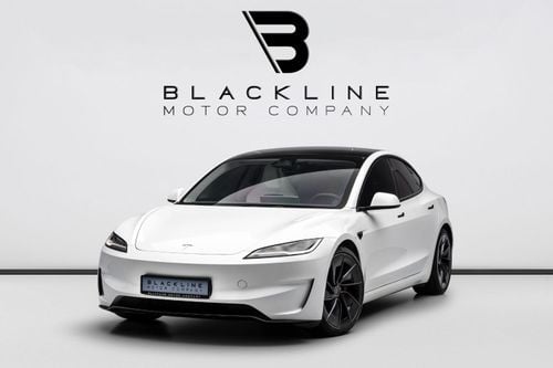 Tesla Model 3 PERFORMANCE BUY NOW, PAY 2027 | THE BLACKLINE STANDARD | Tesla Warranty, Carbon Fibre, GCC