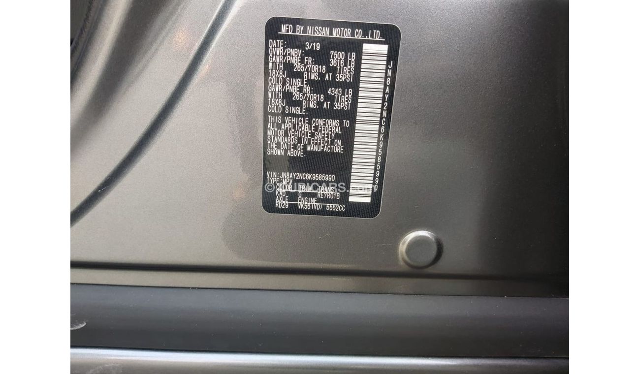 Nissan Patrol Armada  5.6-liter V8 engine  4WD