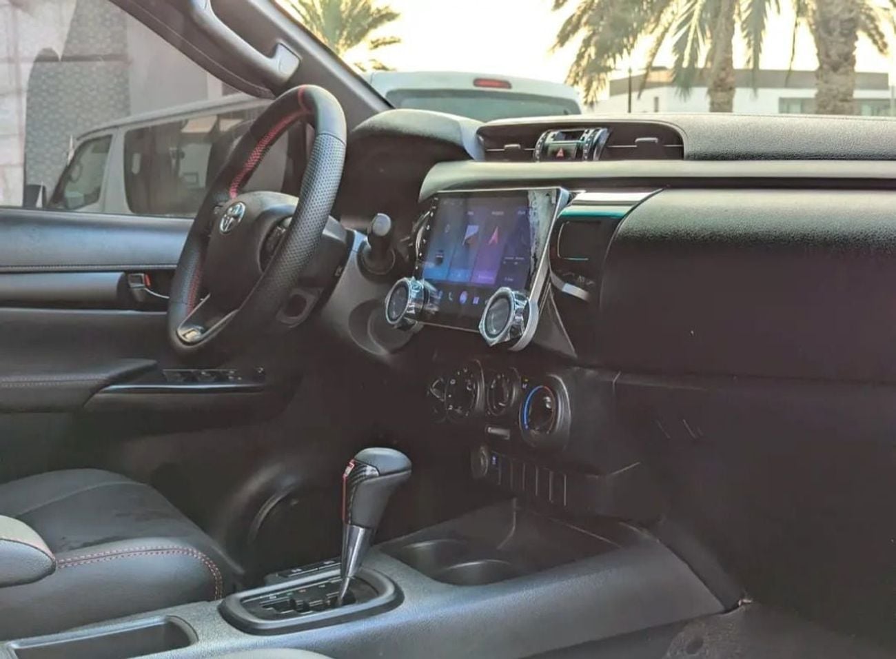 تويوتا هيلوكس Toyota Hilux GR sports 2021Model Facelifted 2025 2.7 v4 petrol Engine Colour Black push start Transm