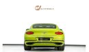 Bentley Continental GT Speed - GCC Spec - With Warranty and Service Contract