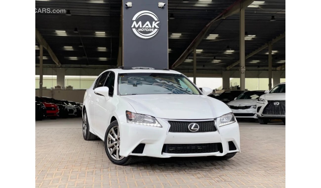 Lexus GS350 Premier لكزس GS 350   موديل 2014 وارد امريكا اوراق جمارك  فول اوبشن  داخل زعفراني وكالة  بحال ممتازة