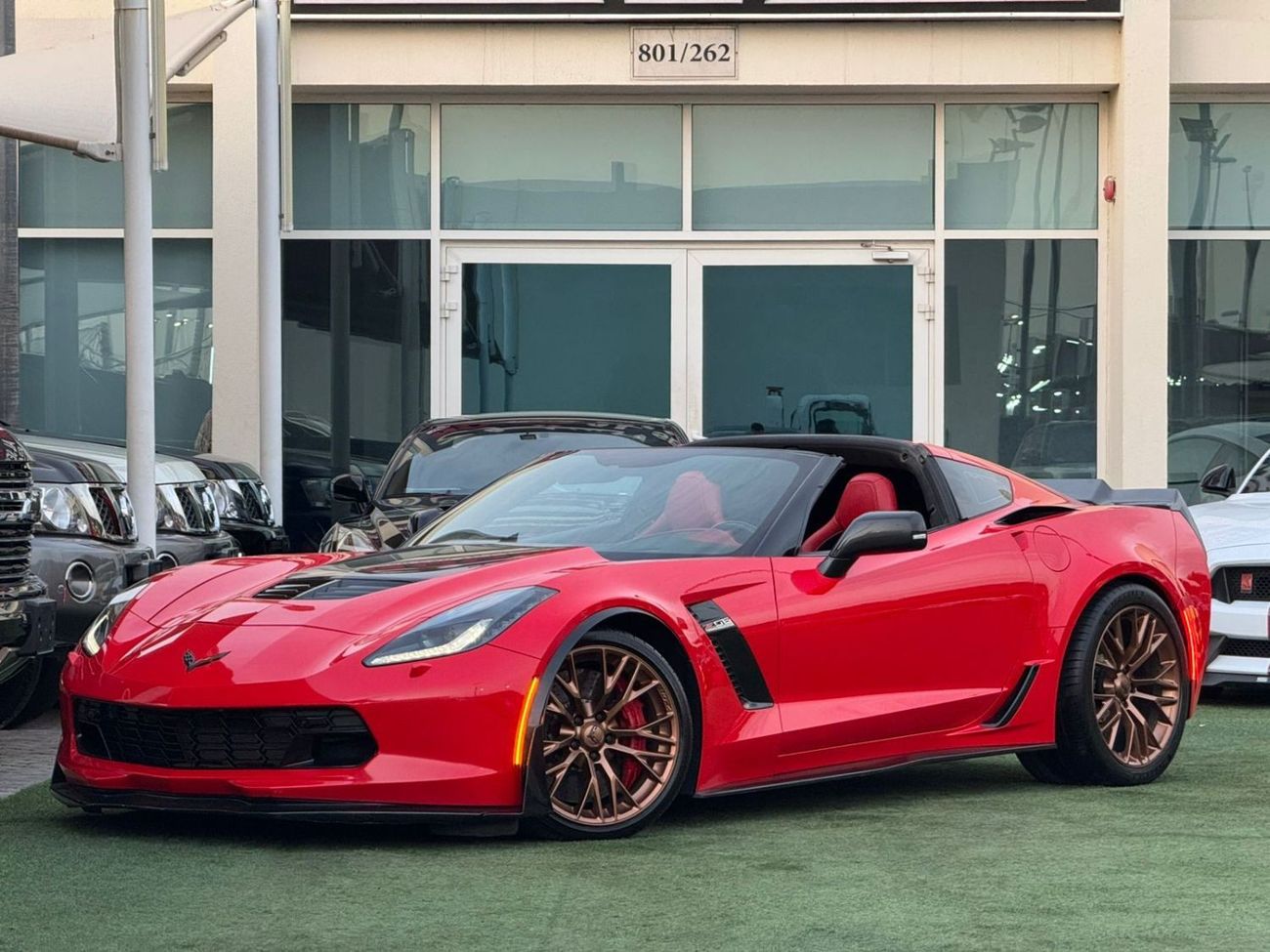 شيفروليه كورفت Z06 شيفورليه كورفت C7 ZO6 خليجي 2017 صبغ وكالة بحالة الوكالة فل ابشن بدون حوادث