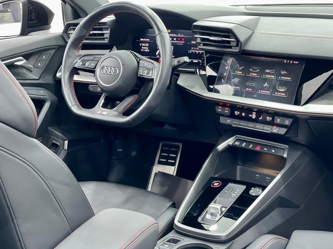 Audi S3 Sportback 2021 Audi S3 2.0 TFSI Quattro S tronic, Audi Warranty + Service Contract, GCC