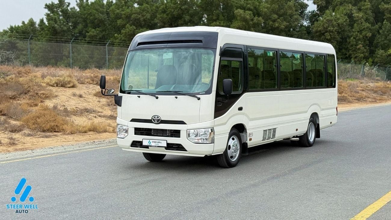 Toyota Coaster 23-Seater Bus | 4.0L Diesel | RWD | GCC Specs | Full Option | White | BEST PRICE