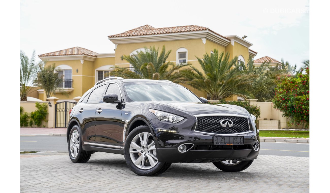 إنفينيتي QX70 AED 2,233 Per Month! | 0% DP | V6 - Immaculate Condition