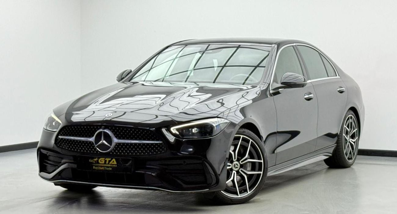 Mercedes-Benz C 200 2022 Mercedes Benz C200 AMG, 2027 Mercedes Warranty + Service Pack, Full MB Service History, GCC