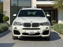 بي أم دبليو X3 AED 1,670 P.M | 0% DOWN PAYMENT | BMW X3 XDRIVE28I M KIT | 2017 | GCC SPECS