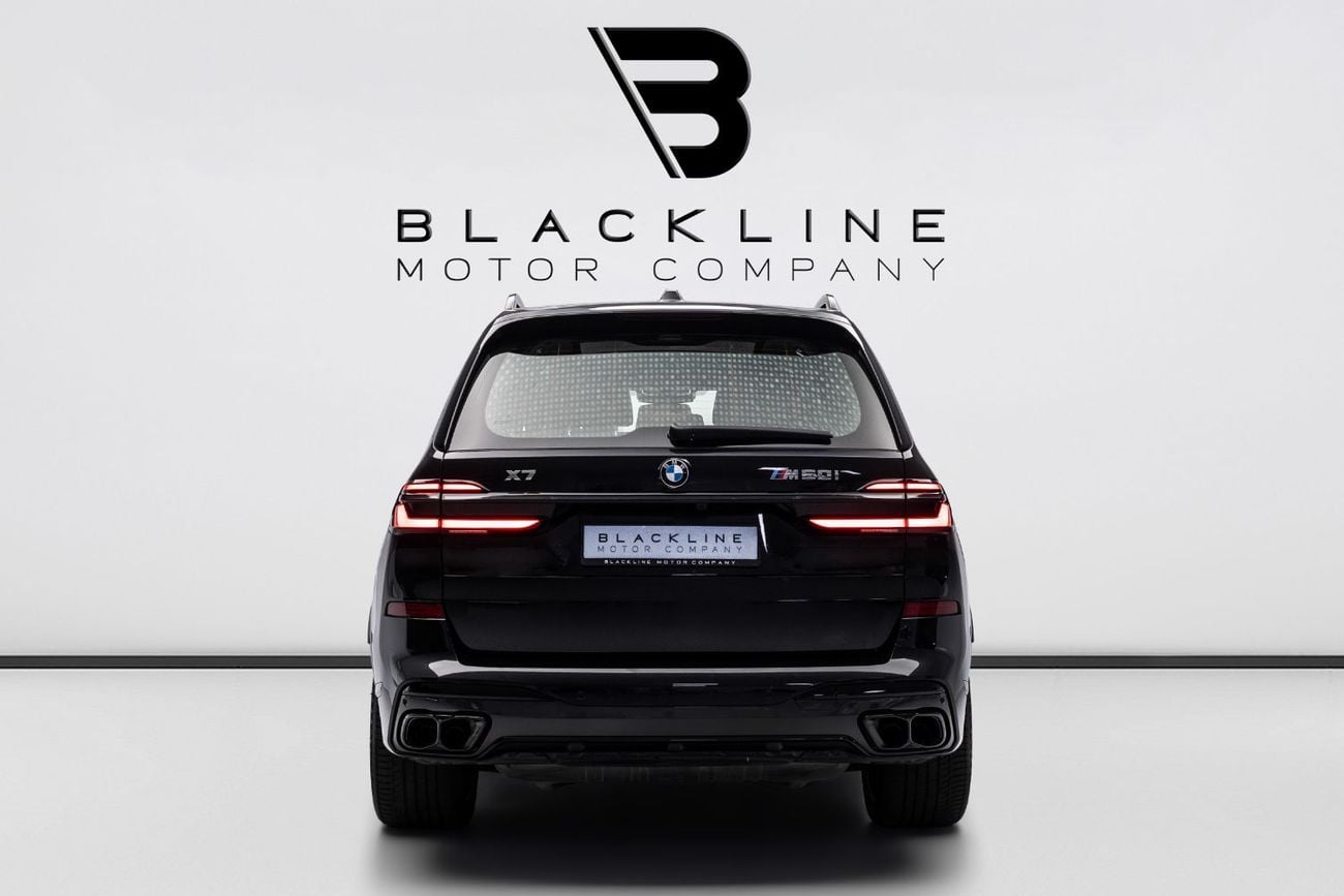 BMW X7 M60i XDRIVE BUY NOW, PAY 2027 | THE BLACKLINE STANDARD | BMW Warranty + Service Contract, GCC, LOW K