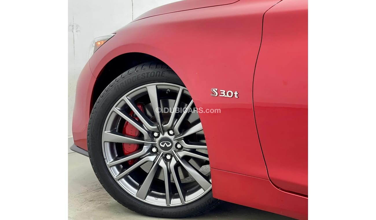 إنفينيتي Q50 ريد سبورت 400 2018 Infiniti Q50 S Red Sport, Full Rostomani History, Warranty, GCC