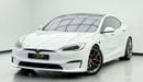 تسلا Model S Plaid (AWD) 2023 Tesla Model S Plaid Track Pack, 2027 Tesla Warranty, Full Tesla Service History, Lo