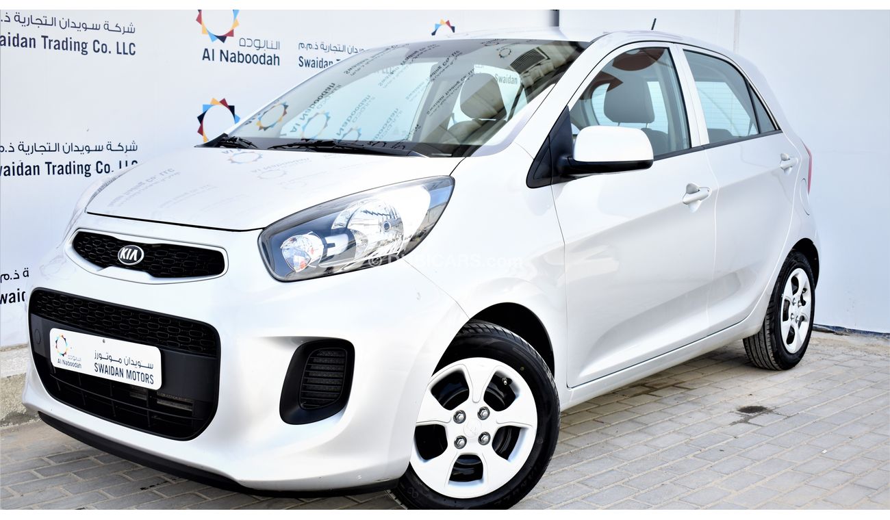 Kia Picanto 1.2L EX 2017 GCC DEALER WARRANTY WITH 1 YEAR OR 20K SERVICE CONTRACT