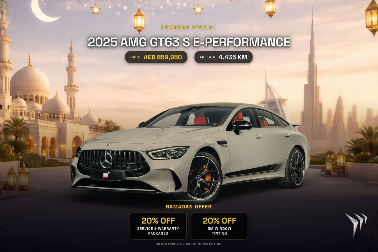 Mercedes-Benz GT 63 S AMG GT 63 S E-PERFORMANCE | Gargash Service and Warranty Package | 0% Downpayment | AED 12,362 P/M