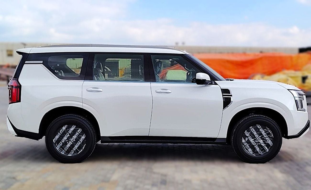 نيسان باترول Nissan Patrol SE T2 3.8l petrol 4WD Gcc White inside black Color 2026 model
