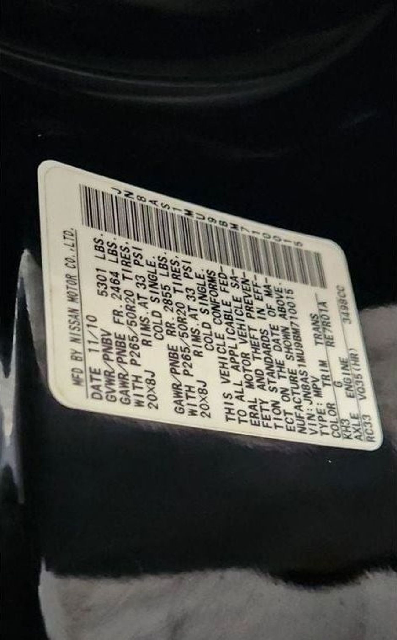 Infiniti FX35 3.5L-6CYL - EXCELLENT CONDITION - JAPANESE SPECIFICATION