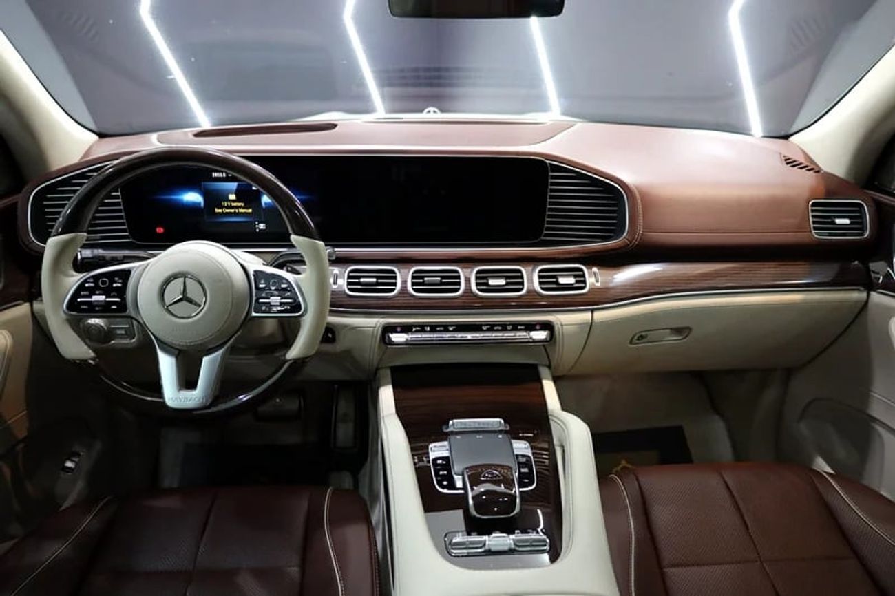 Mercedes Maybach GLS600 Maybach Rear-Seat Entertainment, Rear VIP Seats, Burmester Audio, Panoramic Roof, GCC!