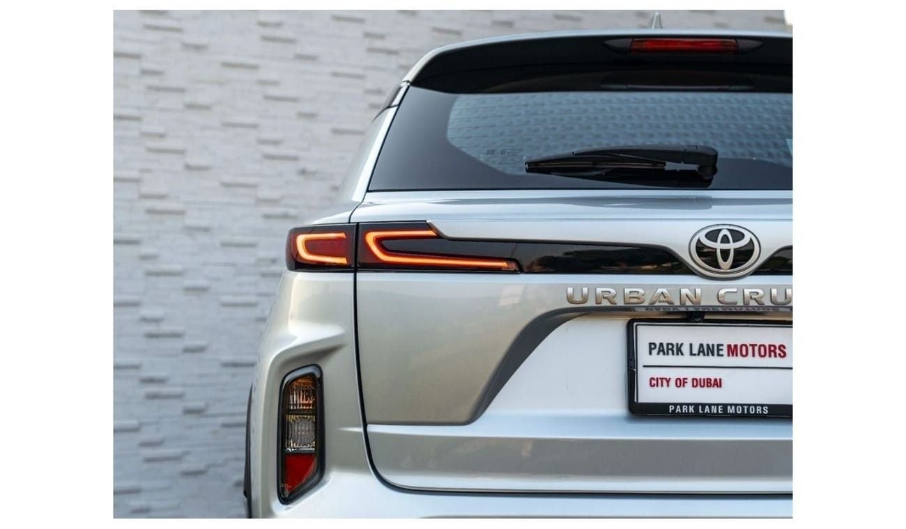 Toyota Urban Cruiser AED 1,258 PM • URBAN CRUISER GL • ONLY 1,000 KMS • OFFICIAL TOYOTA WARRANTY UNTIL 2026
