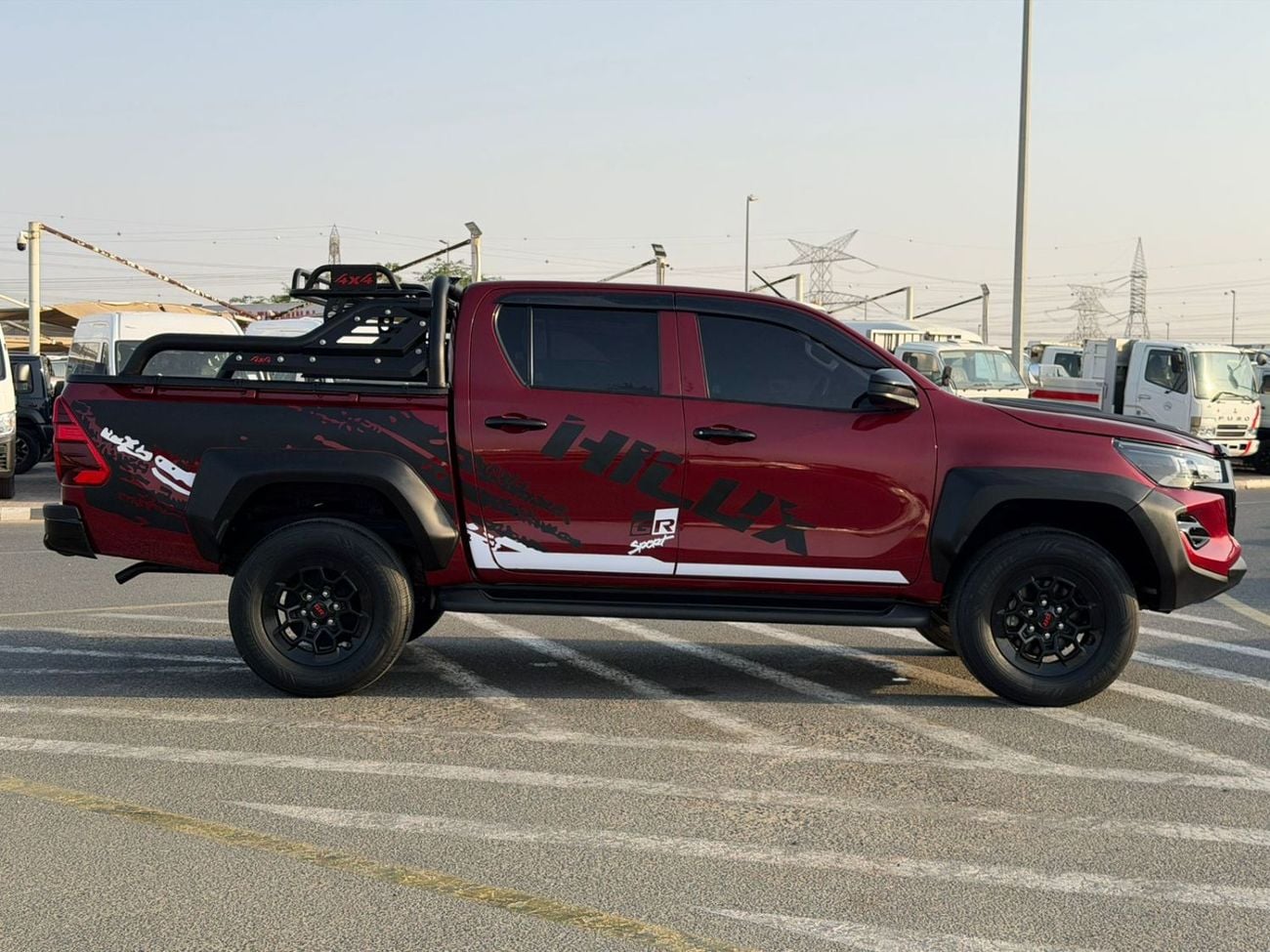 Toyota Hilux 2022 Toyota Hilux GR Sports Modified - 2.7L V4 AWD -GCC- Full Off Road Rollbar - Rear CAM & Multi Me