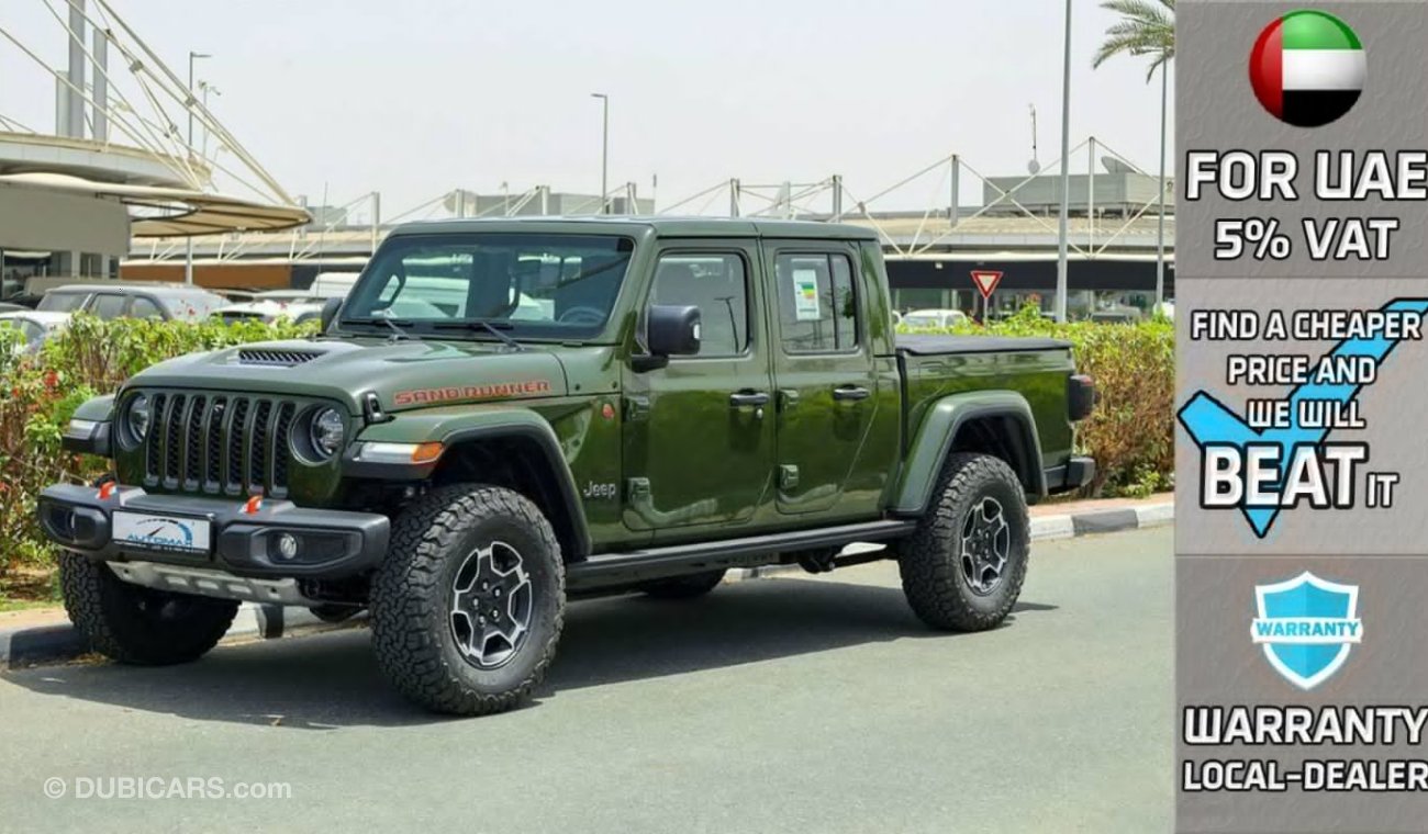 Jeep Gladiator Sand Runner V6 3.6L 4X4 , 2023 GCC , 0Km , With 3 Yrs or 60K Km WNTY @Official Dealer