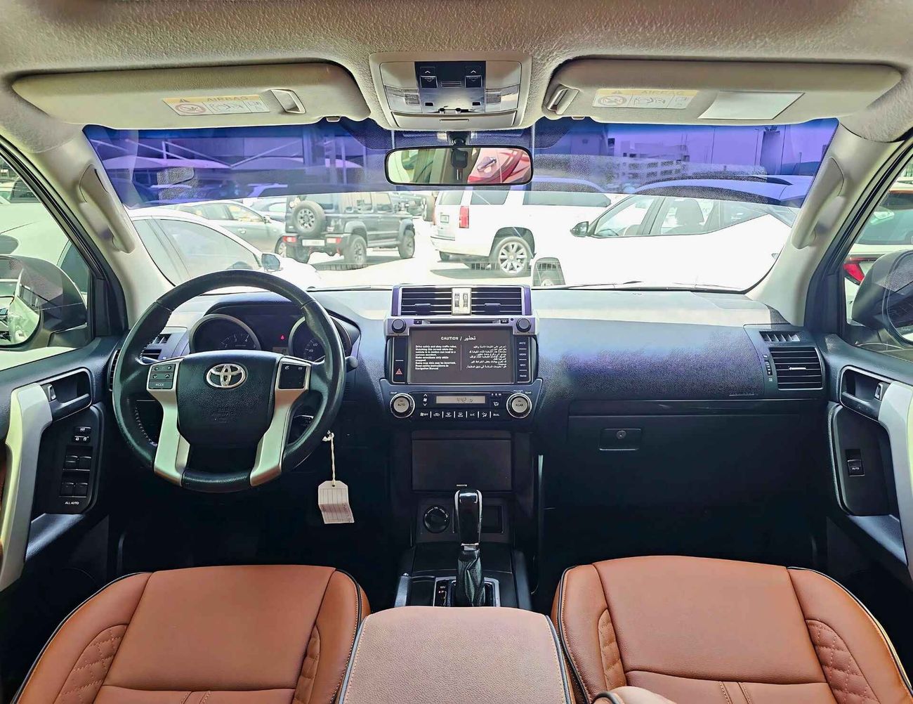 تويوتا برادو VXR/ V4 2.7L/ FULL OPTION/ SUNROOF/ ELECTRIC LEATHER SEATS/ HEADS REST TV/ DOWN TYRE/ LOT# 39672