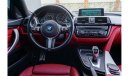 BMW 435i 1,939 P.M  | 0% Downpayment | Full Option |  Immaculate Condition!