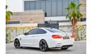 BMW M4 | 2,936  P.M | 0% Downpayment | Full Option | Immaculate Condition!