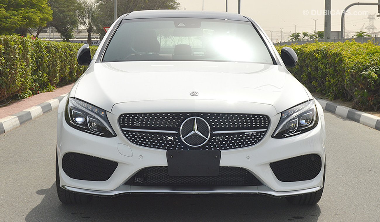 مرسيدس بنز C 43 AMG 4MATIC, V6 Biturbo, GCC Specs with 2 Years Unlimited Mileage Warranty