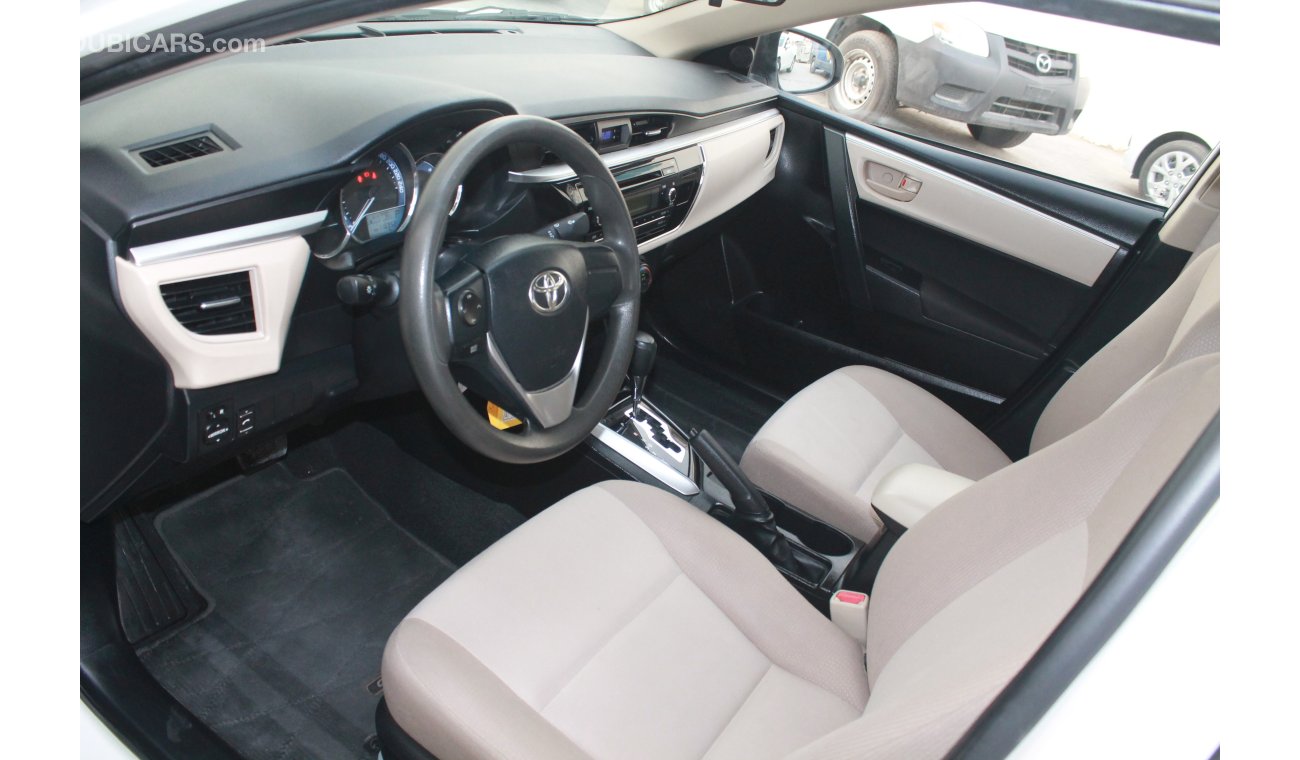 Toyota Corolla 2.0L SE 2015 MODEL GCC SPECS