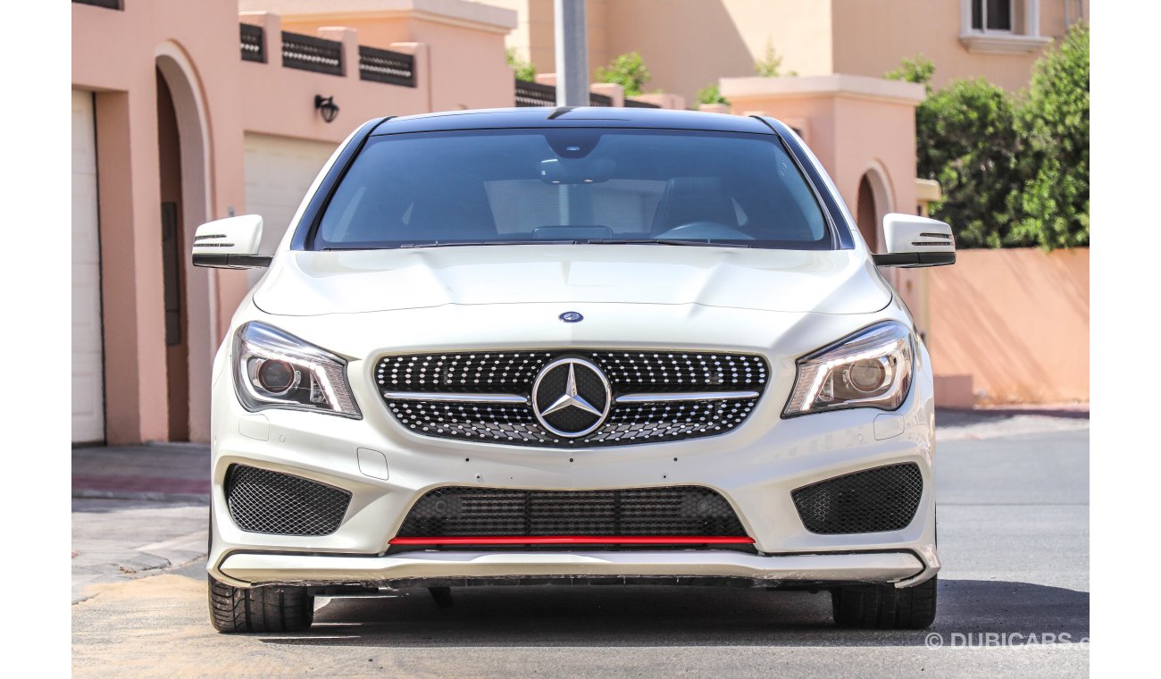 Mercedes-Benz CLA 250 2016 GCC under Warranty with Zero Downpayment.