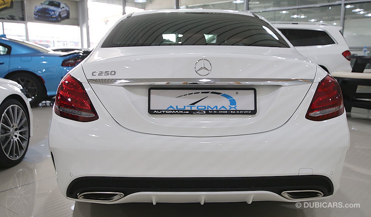 Mercedes-Benz C 250 AMG 2.0L V4-Turbo GCC, 0km with 2 Years Unlimited Mileage Dealer Warranty