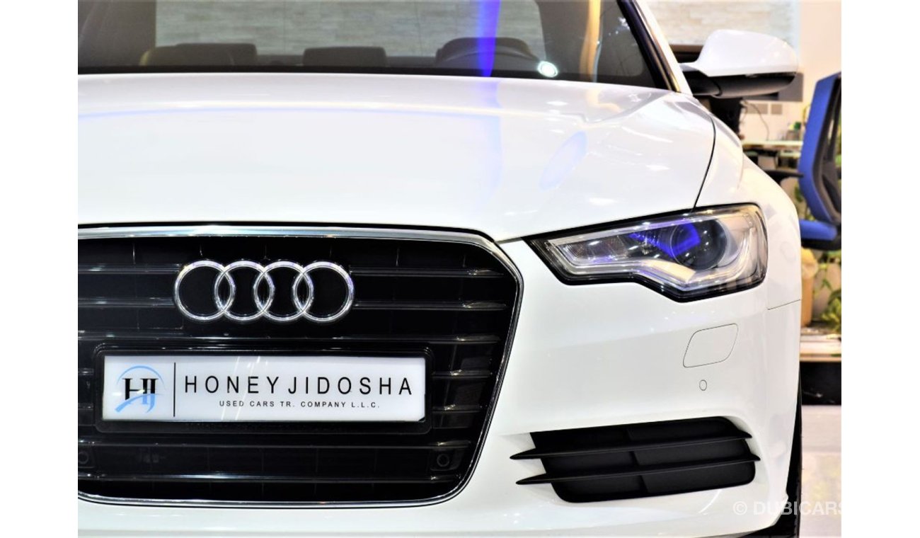 Audi A6 ORIGINAL PAINT ( صبغ وكاله ) AMAZING Audi A6 2015 Model!! in White Color! GCC Specs