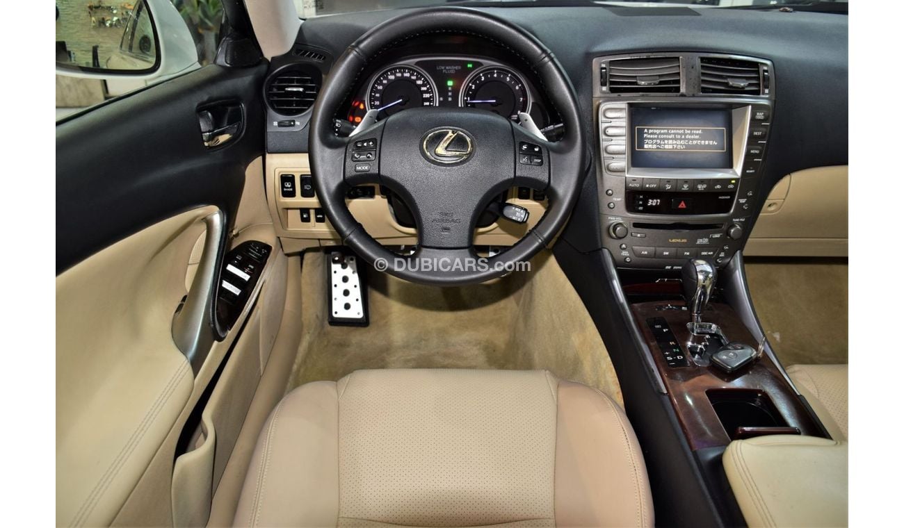 Lexus IS300 EXCELLENT DEAL for our LEXUS IS300 ( 2007 Model! ) in White Color! GCC Specs