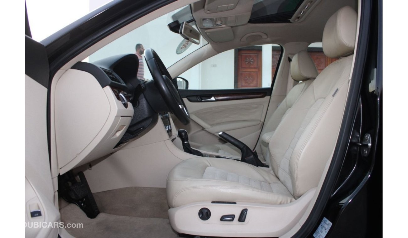 فولكس واجن باسات فلوكس فاجن باسات 2014 خليجي فل أوبشن رقم 1 بدون حوادث نظيفه جدا من الداخل والخارج