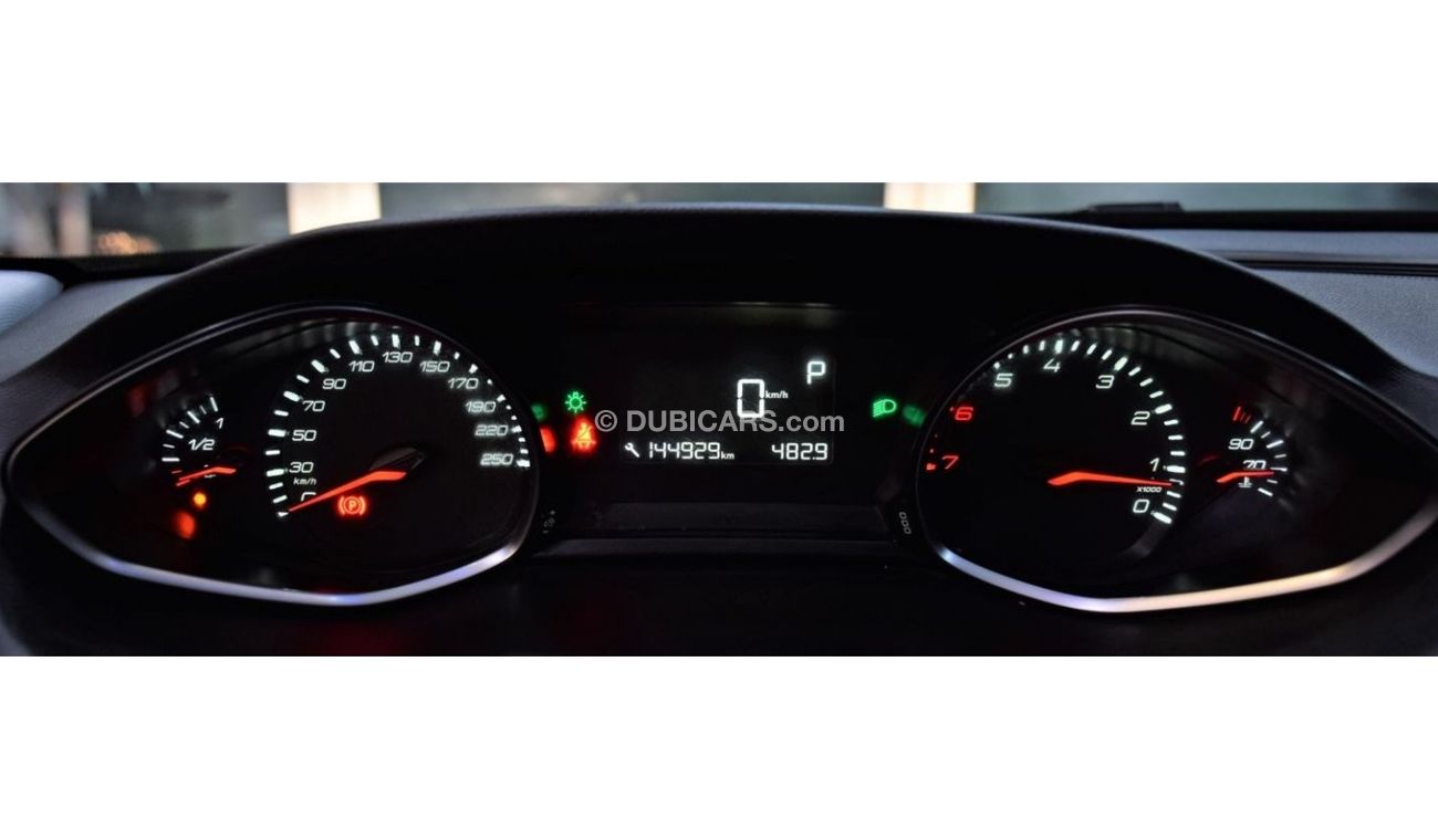 Peugeot 308 EXCELLENT DEAL for our Peugeot 308 TURBO 2015 Model!! in Black Color! GCC Specs