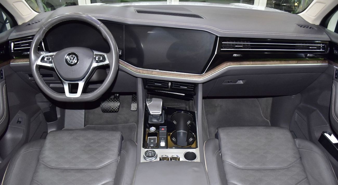 Volkswagen Touareg EXCELLENT DEAL for our Volkswagen Touareg ( 2019 Model ) in White Color GCC Specs