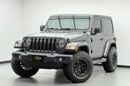 Jeep Wrangler Sport 3.6L A/T (4 Seater) 2018 Jeep Wrangler Sport, Warranty, Service History, Excellent Condition, 