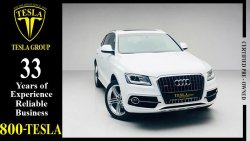 Audi Q5 S-Line / 2.0L / TURBOCHARGED / QUATTRO / GCC / 2016 / WARRANTY / TWO TONE INTERIORS / 1,360 DHS P.M.