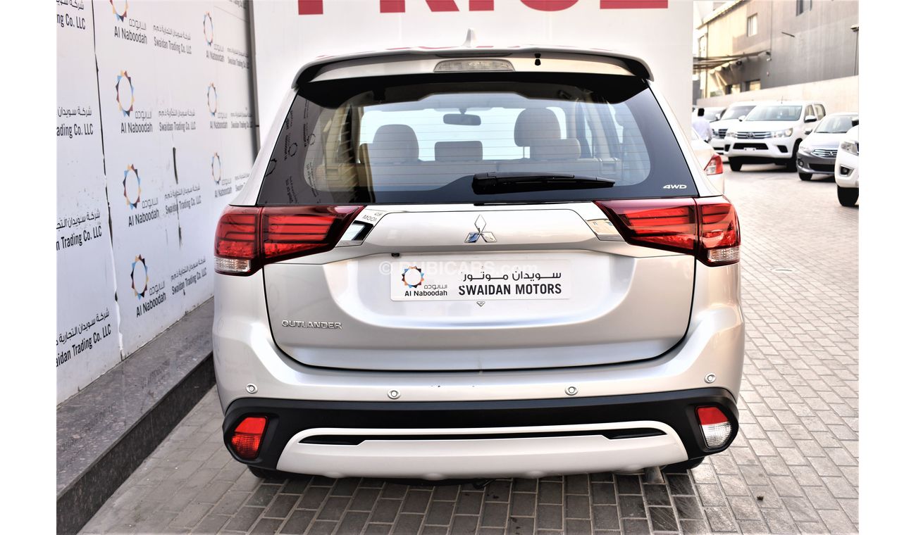 Mitsubishi Outlander AED 1039 PM | 2.4L GLX 4WD 7-STR GCC DEALER WARRANTY