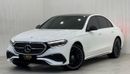 Mercedes-Benz E300 AMG 2024 Mercedes Benz E300 AMG, 2028 Mercedes Warranty + Service Pack, Full Options, Very Low Kms,