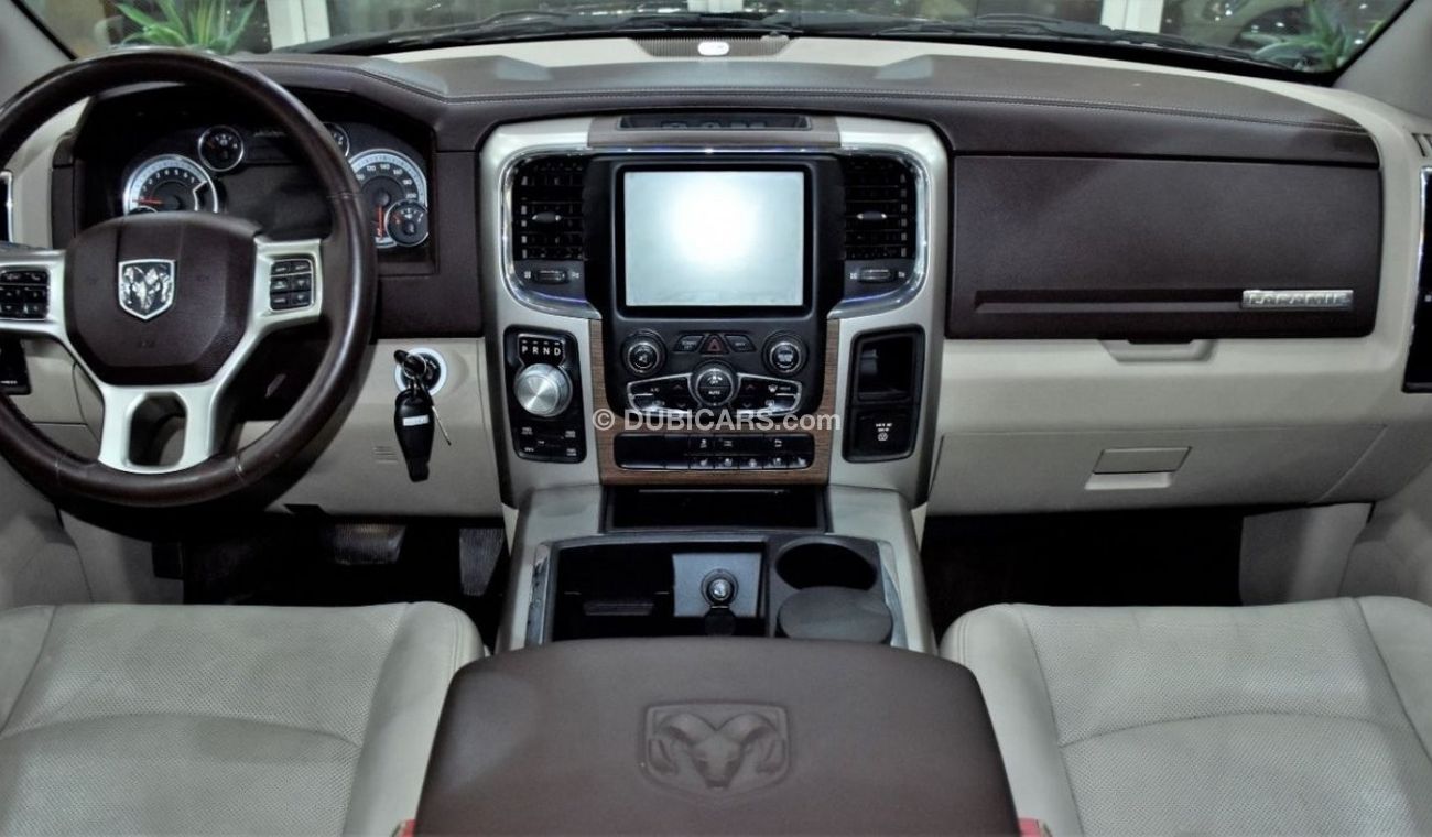 RAM 1500 EXCELLENT DEAL for our Dodge RAM 1500 LARAMIE ( 2013 Model ) in Brown Color GCC Specs