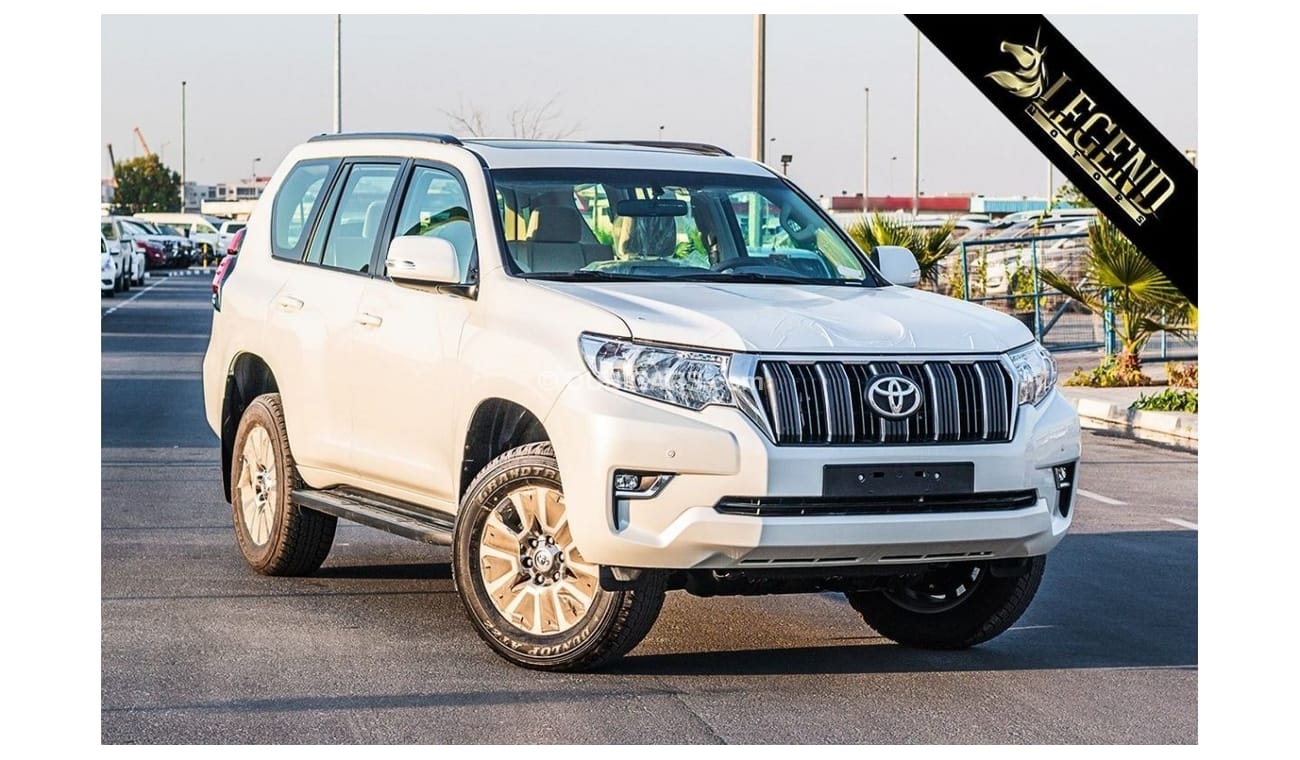 تويوتا برادو 2021 Toyota Prado 4.0L GXR V6 - White inside Beige - Bulk Stock Available | Export Outside GCC