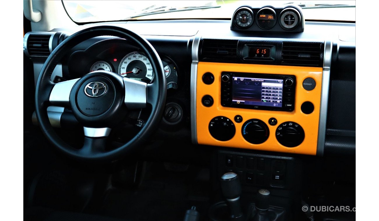 Toyota FJ Cruiser VXR Air Conditioning, Alarm/Anti-Theft System, AM/FM Radio, Aux Audio In, Bluetooth System, Cassette