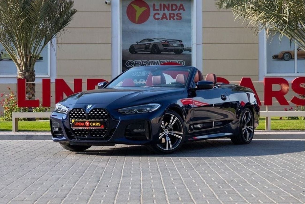 BMW 420i M Sport 2.0L BMW 420i M-Sport Convertible 2022 GCC under Agency Warranty and Service Contract with F