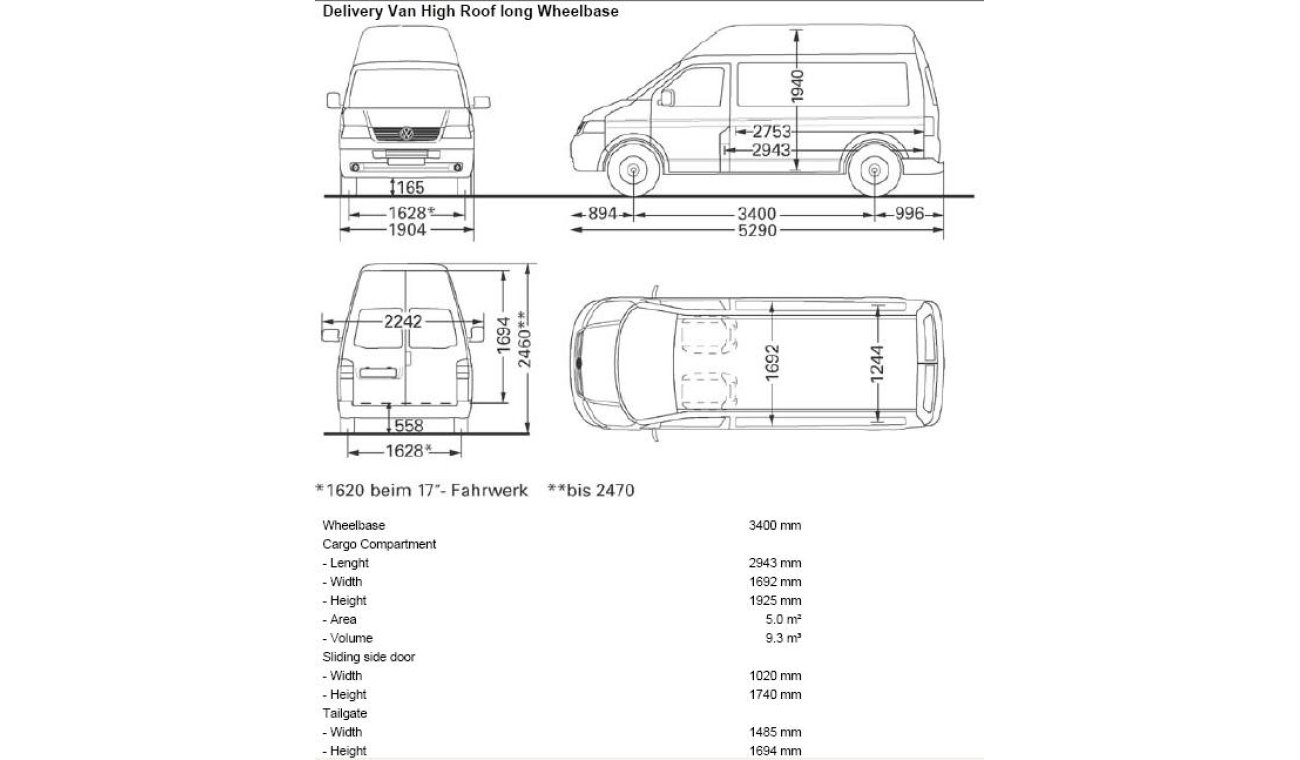 فولكس واجن T6 ترانسبورتر brand new T6 Panel Van High Roof with 3 years open mileage warranty