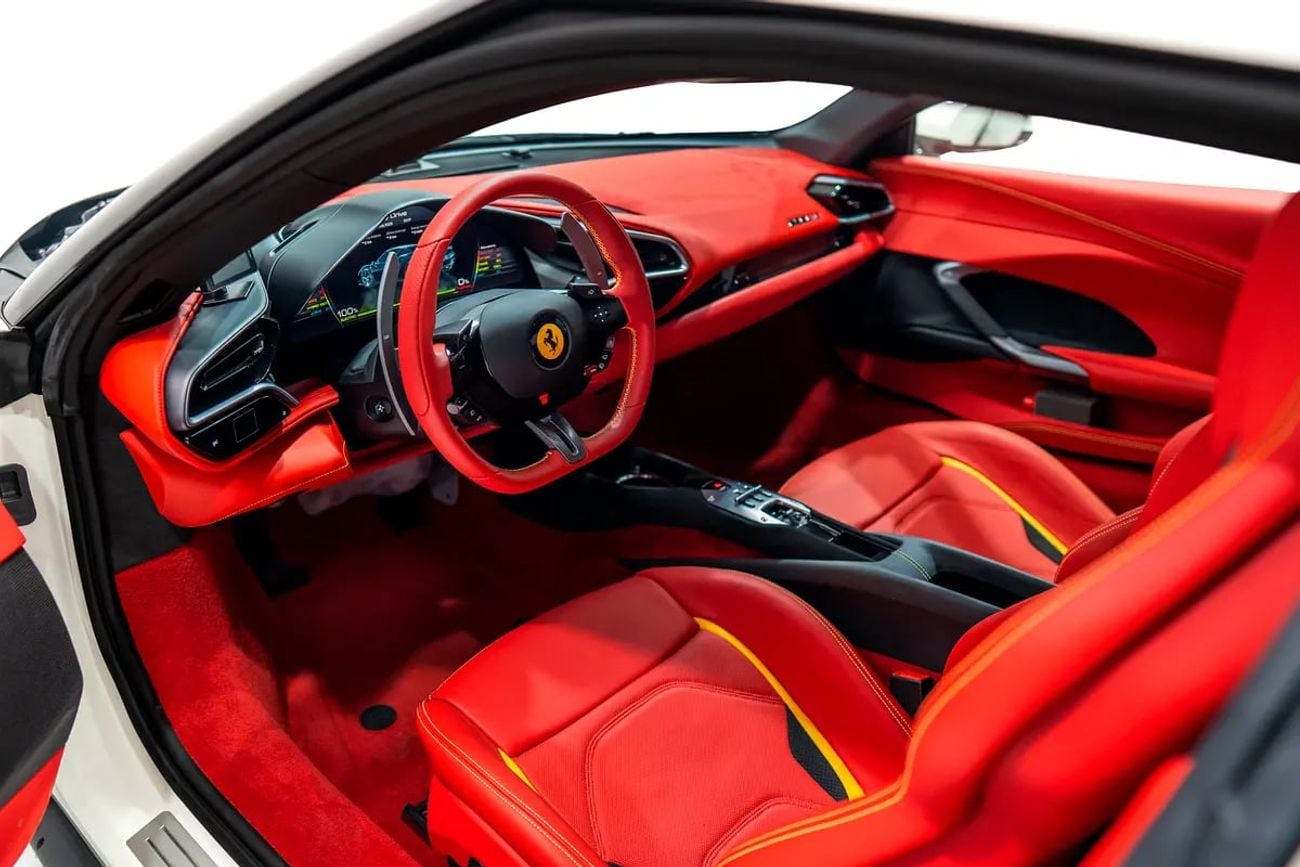 Ferrari 296 GTB FRONTLIFT | TWO TONE INTERIOR | ENGINE COVERS IN CARBON FIBRE | MATTE GREY WHEELS