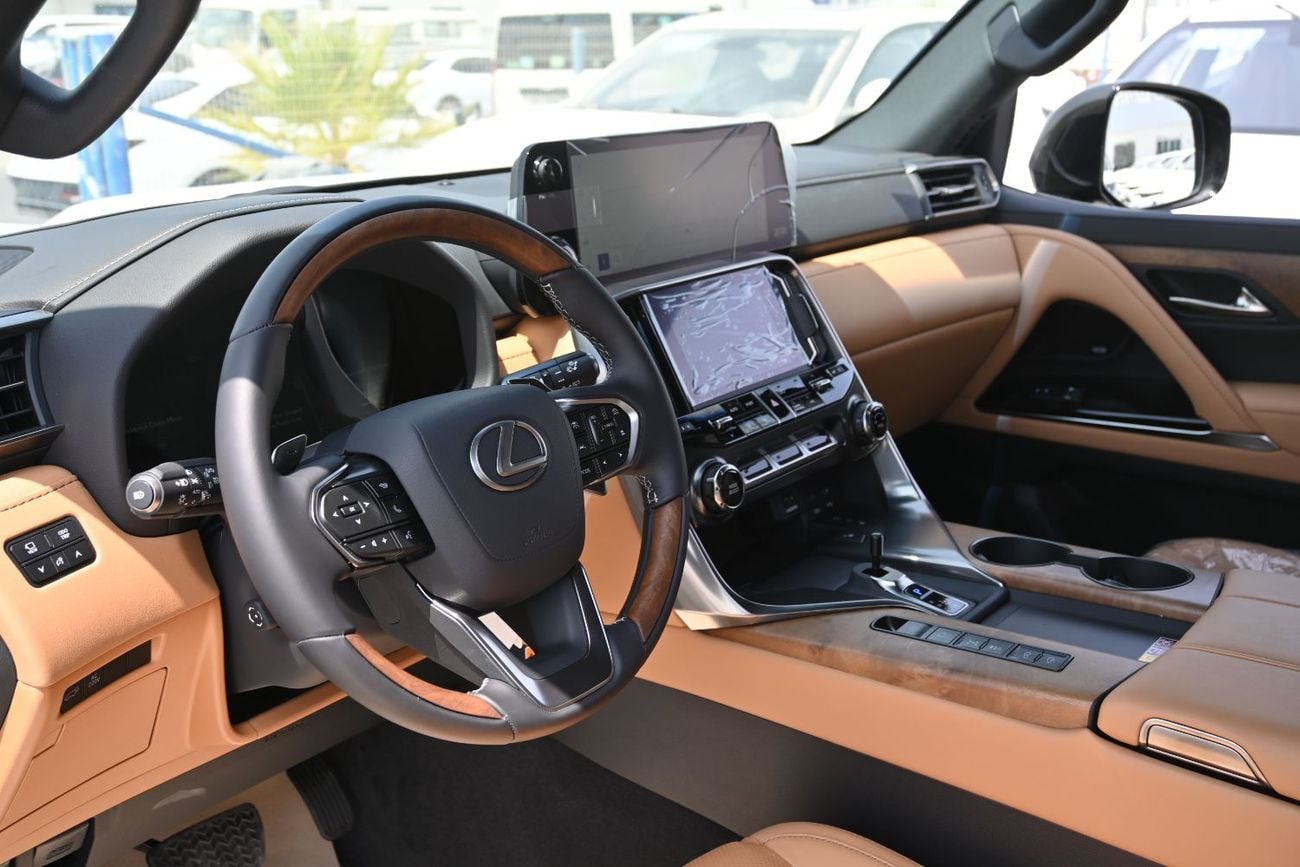 لكزس LX 700h Lexus LX700h Signature 3.5L Twin-Turbo + Hybrid V6, Model 2025, Color Green inside Tan
